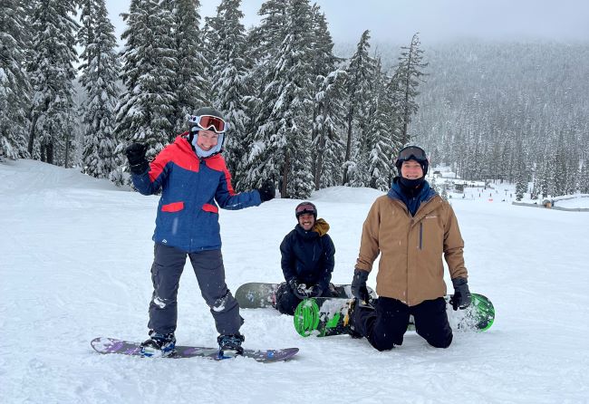 Snowboarding at Mt. Bachelor