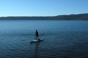 Paddleboarding at Paulina Lake