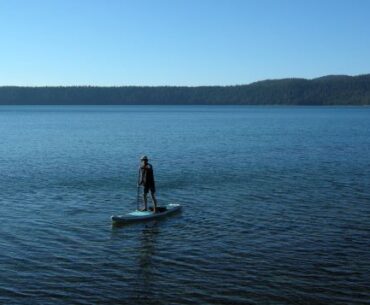 Paddleboarding at Paulina Lake