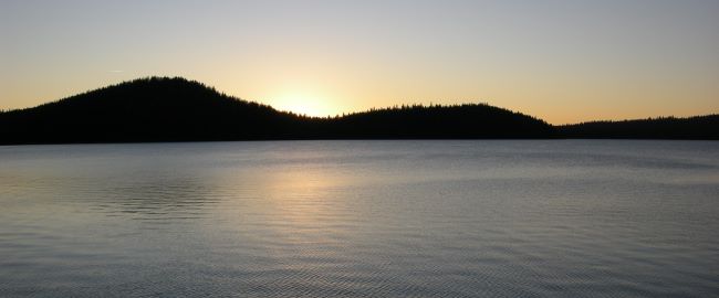 Sunset at Paulina Lake Oregon