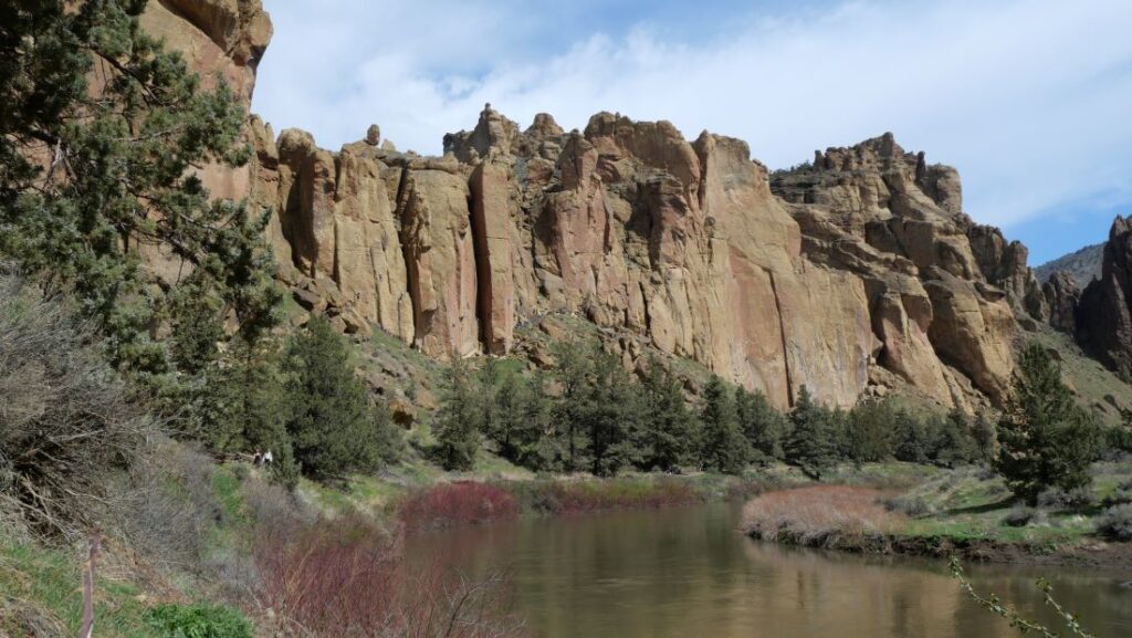 A view of the beautiful rock formations at Smith Rock.