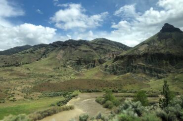 A view of the hills in the Sheep Rock Unit of the John Day Fossil Beds.