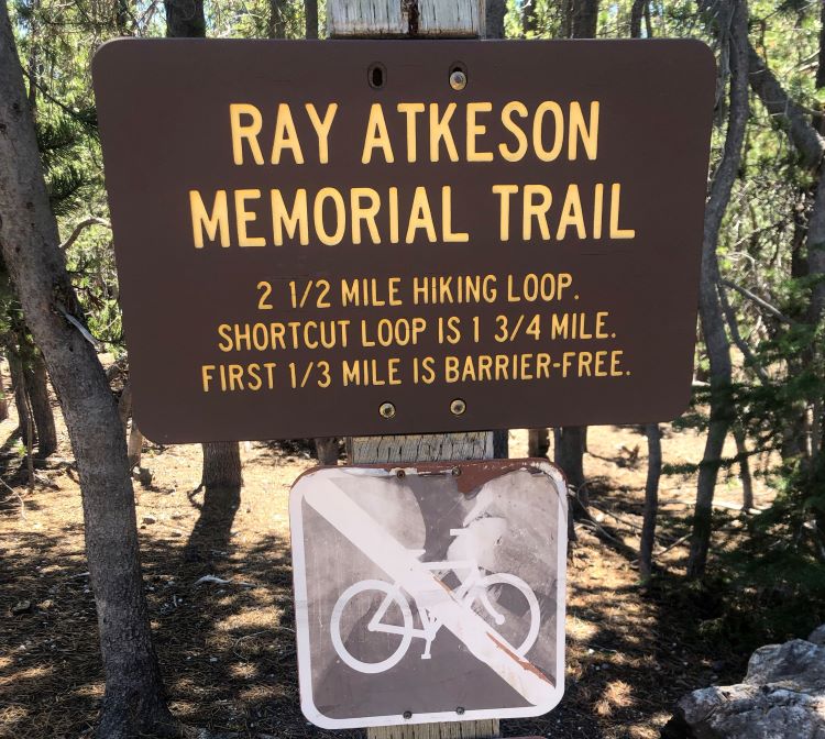 Ray Atkeson Memorial Trail Signage