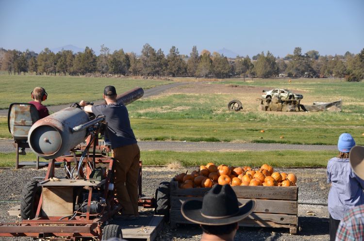 Smith Rock Ranch Pumpkin Cannon