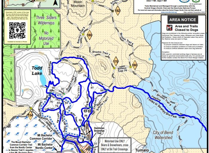 Dutchman Sno Park trail map.