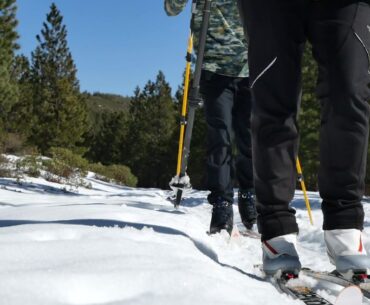 Us cross country skiing at Skyliner Sno Park