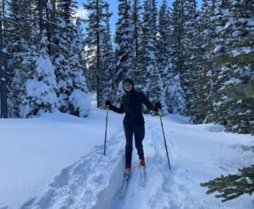 Nording skiing at Swampy Lakes Sno Park