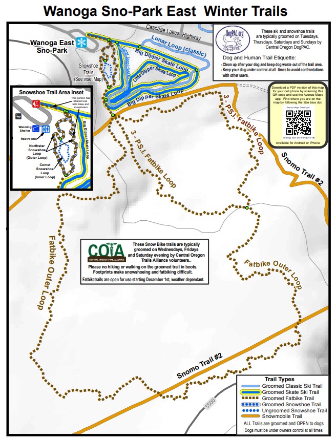 Wanoga Sno Park trail map