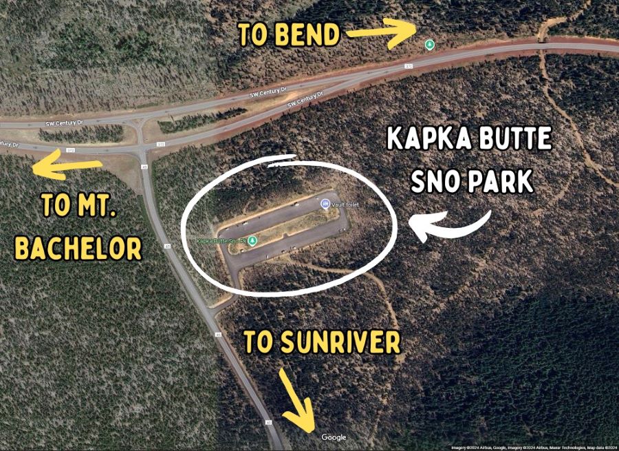 Map of Kapka Butte Sno Park