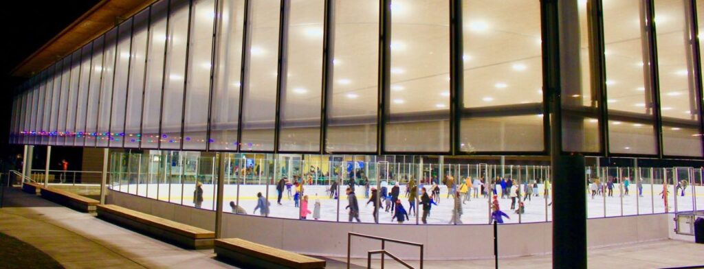 The Pavilion Ice Skating Rink in Bend.