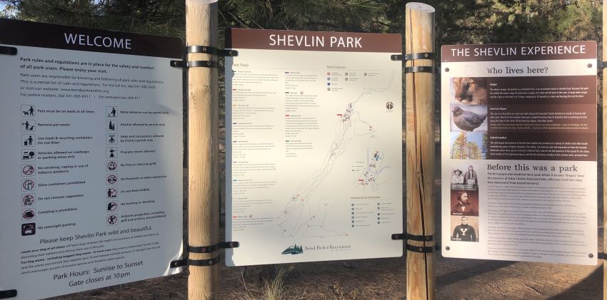 Shevlin Park signage