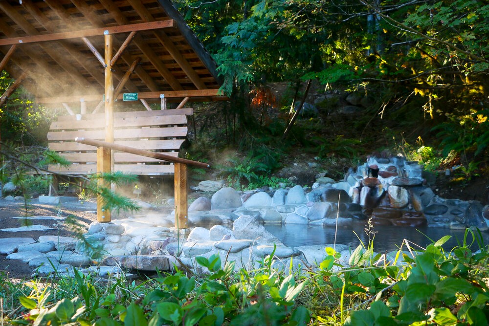 One of the soaking pools at Breitenbush Hot Springs, a developed hot spring near Bend.