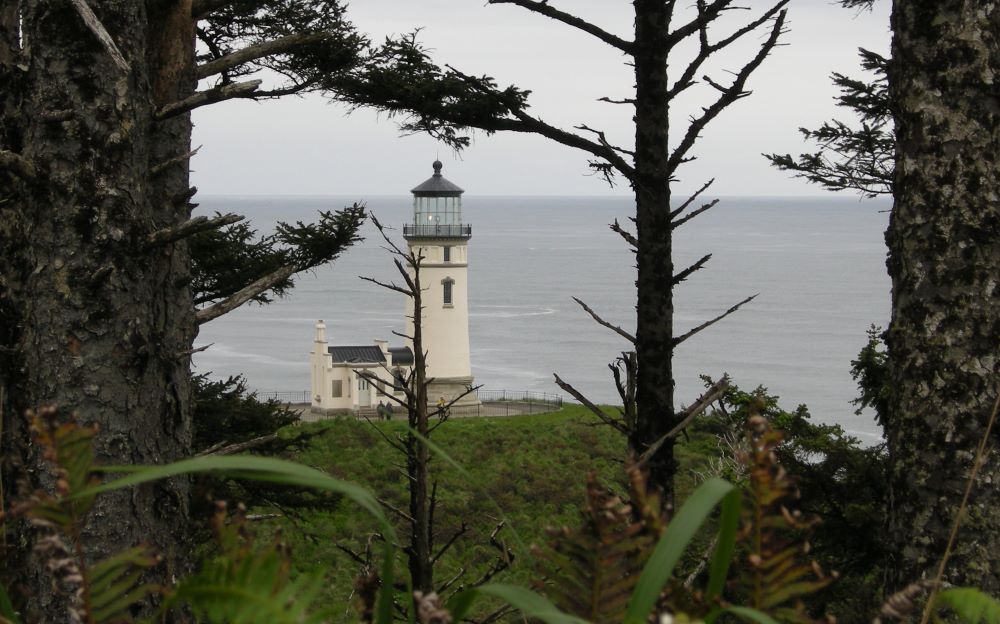 North Head lighthouse at Cape Disappointment near Long Beach Washington