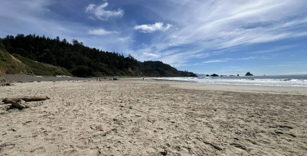 Views of Indian Beach at Ecola State Park Oregon.