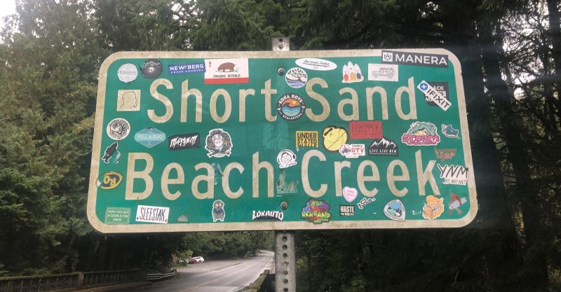 Oswald West Short Sands Beach Sign