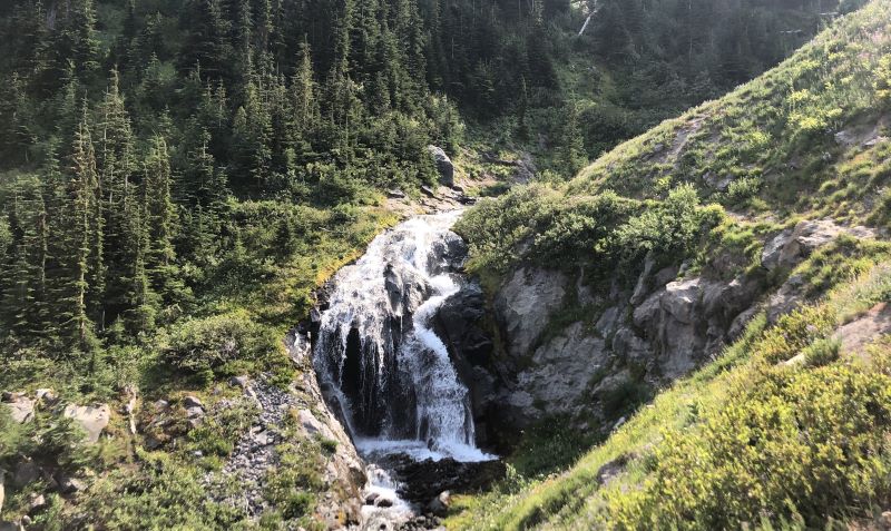 A waterfall on Mt. Hood