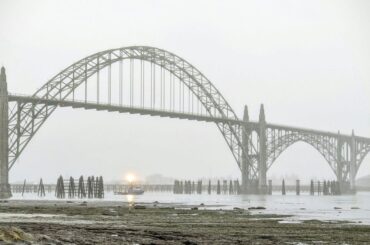 Yaquina Bay Bridge in Newport Oregon