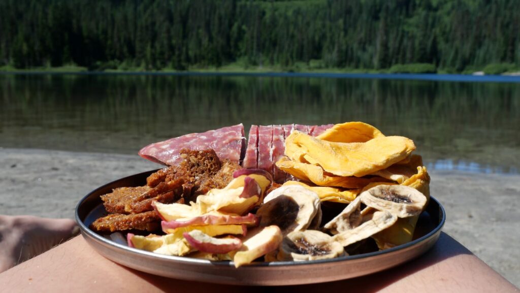 Lunch by Louise Lake on the Wonderland Trail.