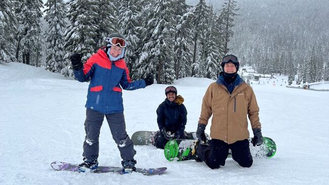 Snowboarding at Mt. Bachelor