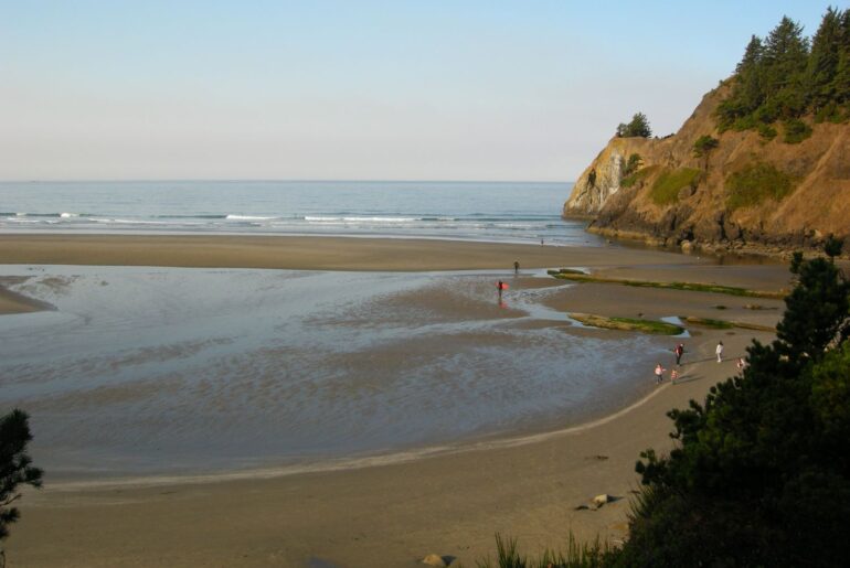 Views of Agate Beach and part of Yaquina Head.