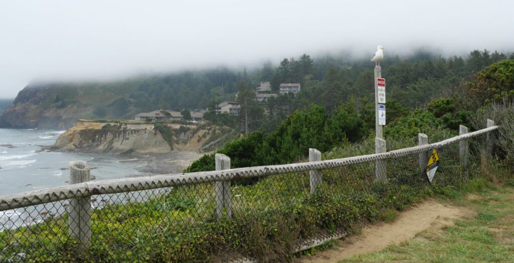 Looking north from Otter Rock.