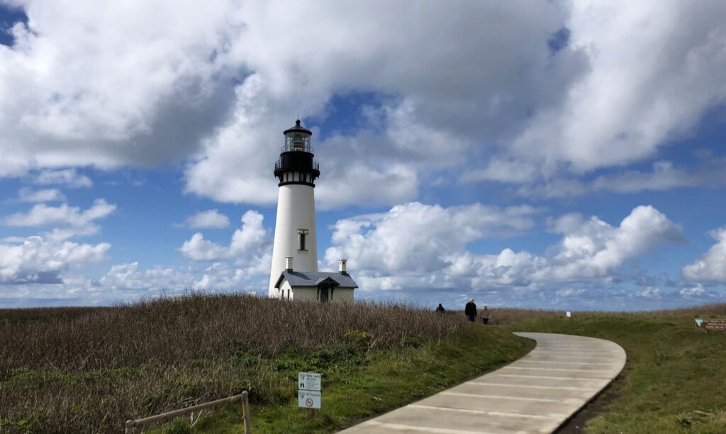 Views of the Yaquina Head Lighthouse.