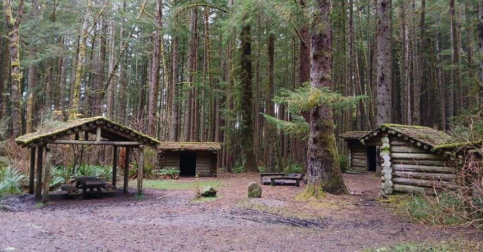 The hiker camp at Ecola State Park.