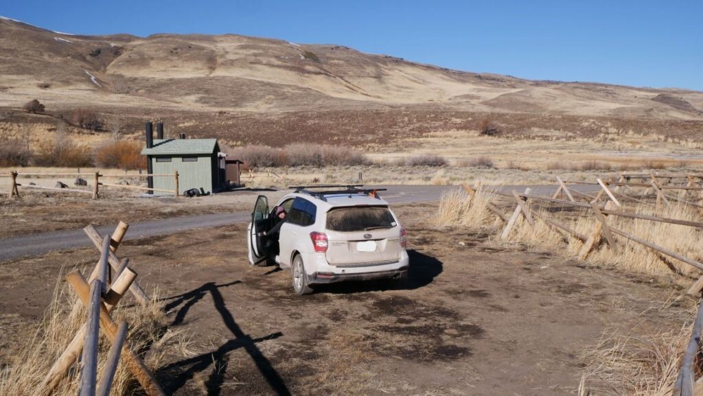 Our site at the Hot Springs Campground.