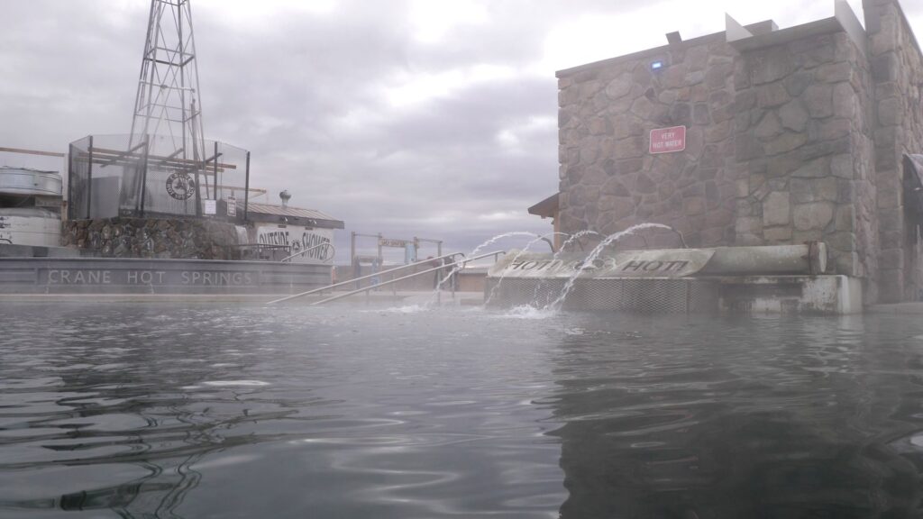 The facilities at Crane Hot Springs.